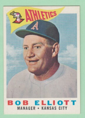 1960 Topps # 215 Bob Elliott - Kansas City Athletics -- Box 722-737