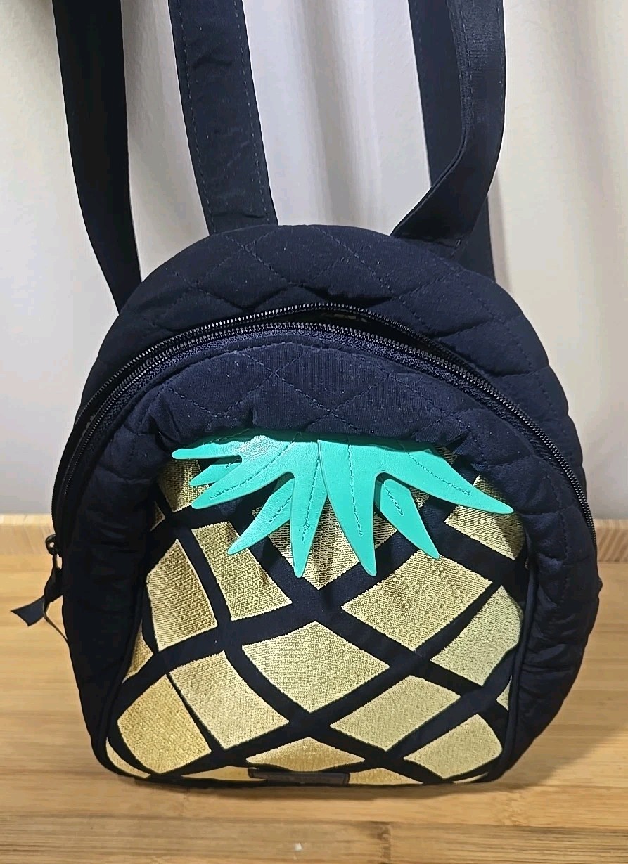 Pineapple Backpack Vera Bradley Small  Handbag Mi… - image 6