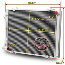 Aluminum Radiator For 2004-2006 2005 Toyota Sienna Celexlelimited 3.3l V6 At