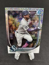 2025 Bowman Chrome Mega Box Julio Rodriguez Mojo Refractor Seattle Mariners