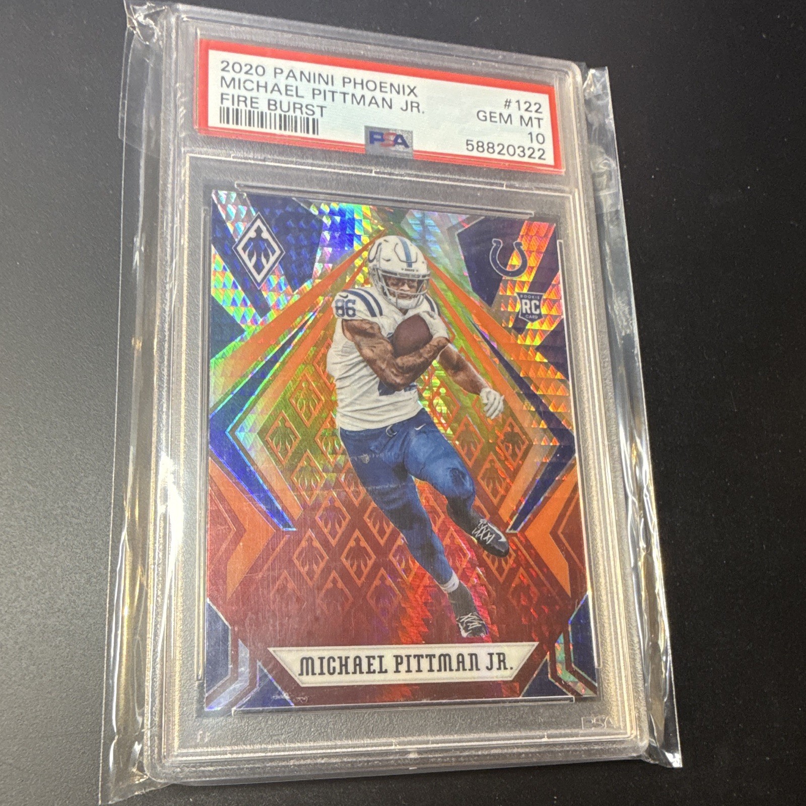 Michael Pittman Jr. Panini Phoenix #122 Fire Burst