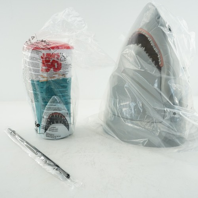 #ad #ad Jaws 50th Anniversary Popcorn Bucket amp; Straw NWT Shark Movie Theatre Limited $77.00