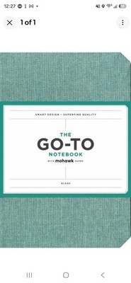 Go-To Notebook with Mohawk Paper, Blank Page Design
