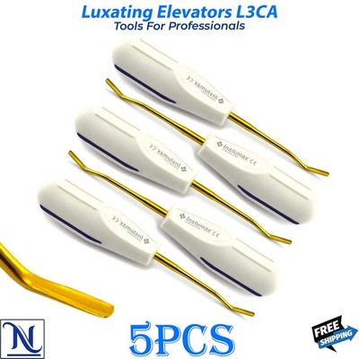 Dental Root Elevator Luxating Periotome Gold Tip L3CA PDL Ligament Separator