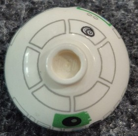 Lego Star Wars R2-A5 Astromech  Droid Minifigure White/Green RARE  75059sw0555