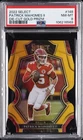 2022 PANINI SELECT DIE-CUT GOLD PRIZM #148 PATRICK MAHOMES II 9/10 PSA 8