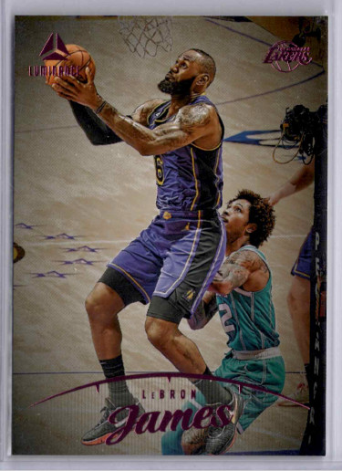 2022-23 Chronicles Luminance Basketball Pink Foil #153 Lebron James LA Lakers