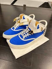 Buscemi Mens 100MM Blue/neon High Top  Italia...