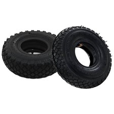 2x Reifen 2x Schlauch 3,00-4 260x85 Gummi Dec...