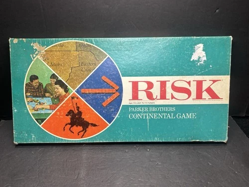 Vintage Risk Board Game 1959-1963 Edition Parker Brothers