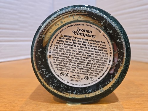 Leoben Co Bergamot Rain 18 Ounce Single Wick Candle Made In USA California NWT - Picture 4 of 8