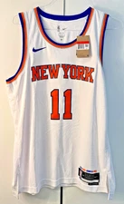 New York Knicks #11 Jalen Brunson Men's White Jersey