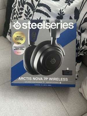 SteelSeries Arctis Nova 7P Wireless Gaming Headset, USB-C, Bluetooth, Schwarz