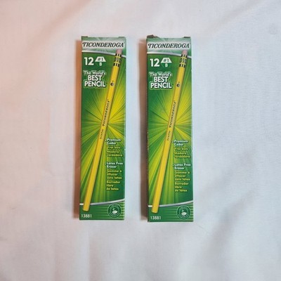 Dixon Ticonderoga 13881 #1 B Extra Soft Pencils Lot of 24 Open Box