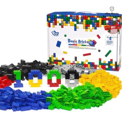 Vibrant 1000 Piece Interlocking Building Blocks for Creative Play & Learning