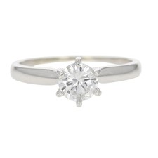 .70ct Round Cut Diamond Solitaire Engagement Ring14k White Gold Size 7