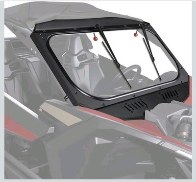 StarknightMT Maverick X3 Glass Windshield With Wipers Sliding Vents - Scratch...