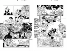 Justin Mason - DCs Very Merry Multiverse one-shot pages 51 & 52 original art set