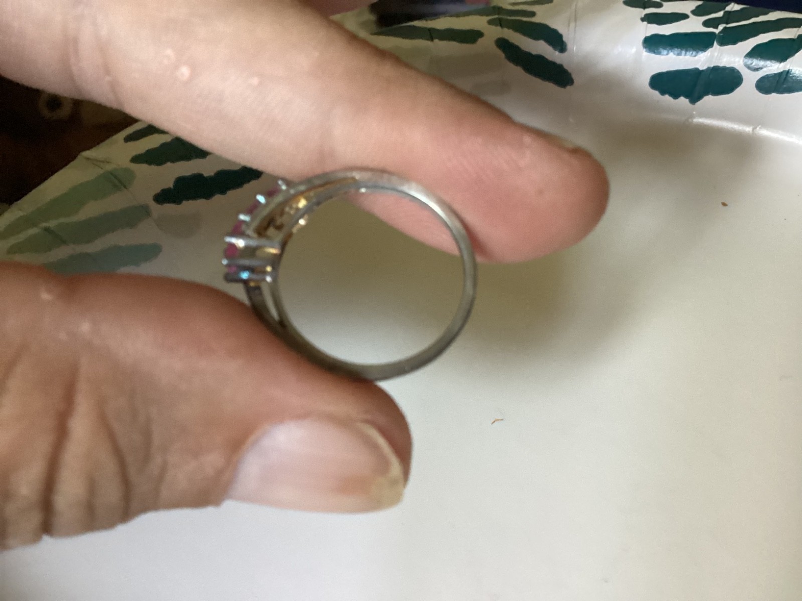 .925 Sterling Silver Ruby Ring size 7:0.40ctw - image 4