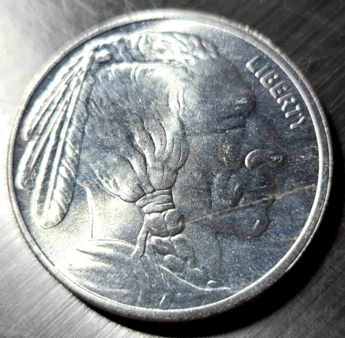 1 ounce Silver Round - Indian Head/Buffalo .999 Fineness Buffalo Liberty