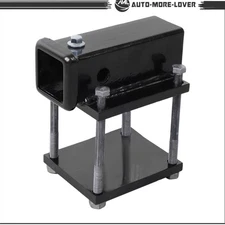 4'' Square RV Bumper 2'' Hitch Receiver Adapter Mount Bike Rack Carrier Cargo