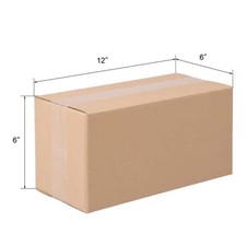 50 Pack 12x6x6 Shipping Boxes Corrugated Cardboard Mailing Box Bulk 12x6x6"