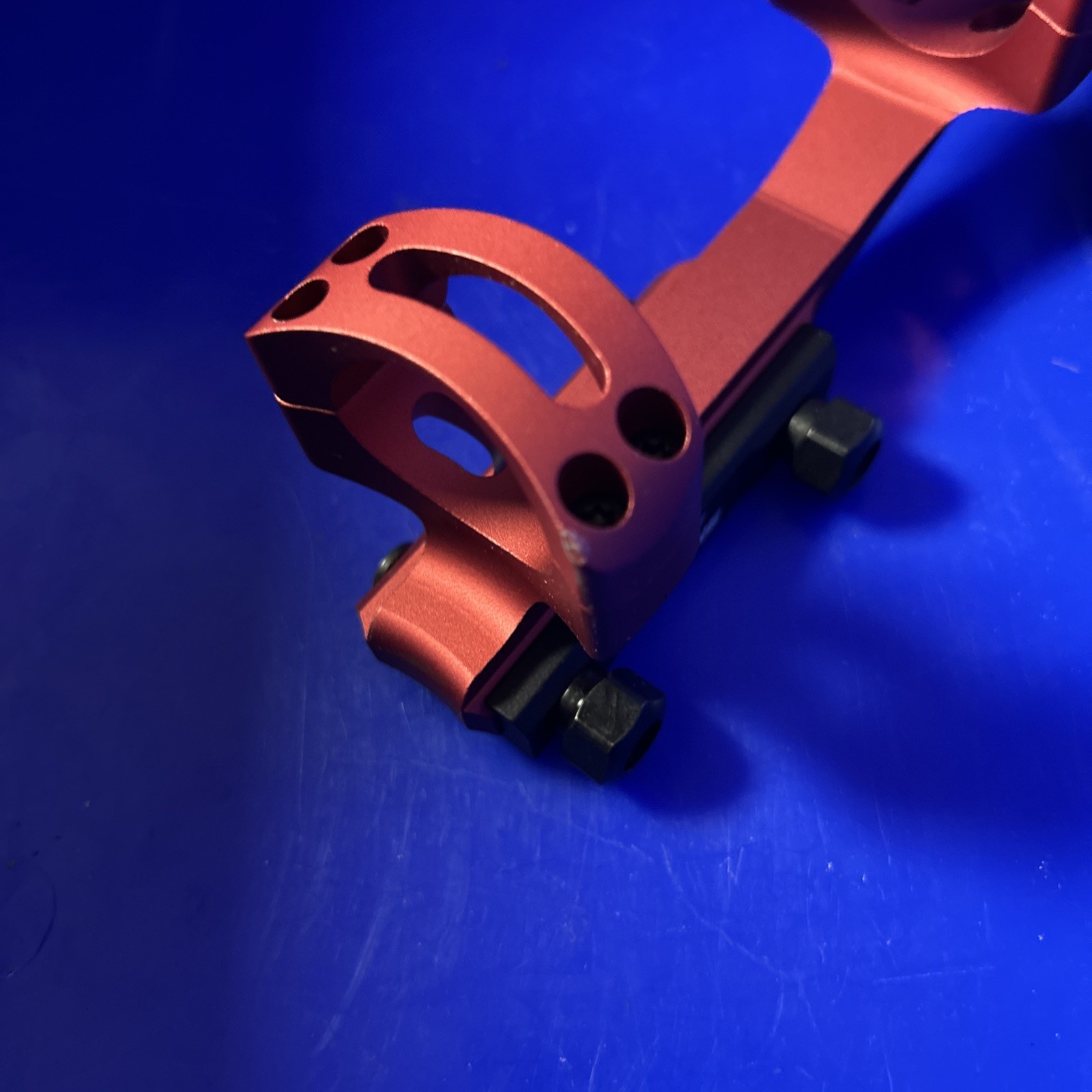 (BLEM) Warne Gen 2 Extended Skeletonized 30mm MSR Mount (XSKEL30R) - Red