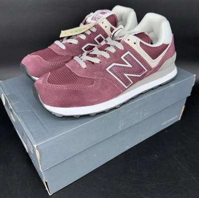 New Balance ML574 EVM Bordeaux/Dark Red Men display picture 1