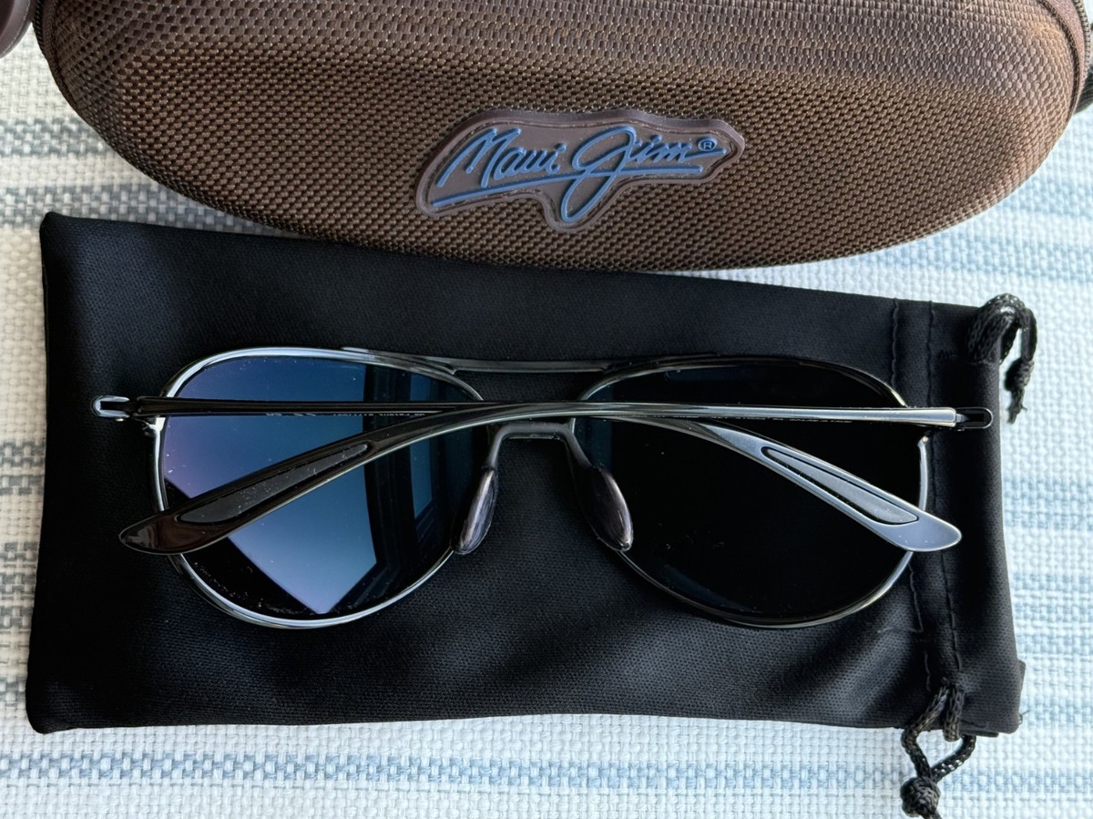 Maui Jim Alelele Bridge MJ 438 02 Black Frame + Grey Polarized
