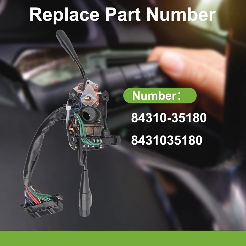 Interruptor limpiaparabrisas faros señal de giro camioneta 4Runner 1984-1989 84310-35180 15P Foto 2 de 4