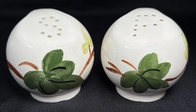 Rare Vintage Blue Ridge Southern Pottery Baltic Ivy Salt & Pepper Shakers
