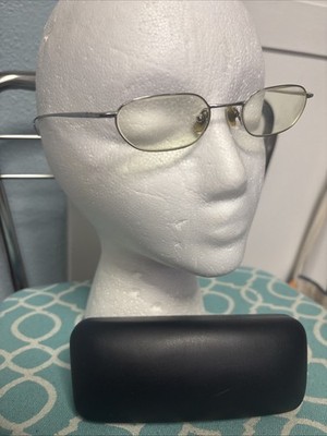 Nike Eyeglasses Mens Silver Flexon 4051 102 Oval Metal Frames 49/19/140