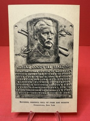 1939 ALBERTTYPE II HOF PLAQUE CARD OF ALBERT GOODWILL SPALDING Beautiful Shape!