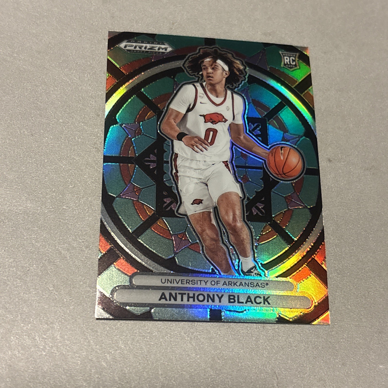 2023 Prizm Draft Picks FOTL Case Hit SSP Silver Stained Glass Anthony Black RC