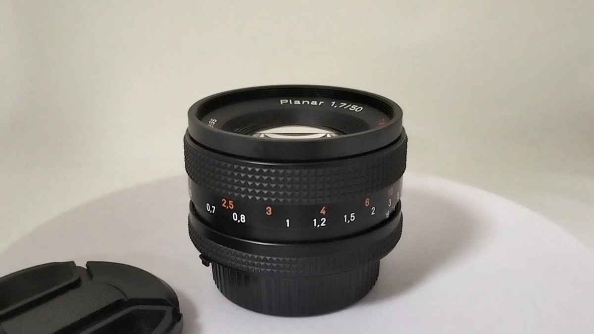 Contax Carl Zeiss Planar 50mm F1.7 T MMJ MF Lens C/Y Mount w/G-11