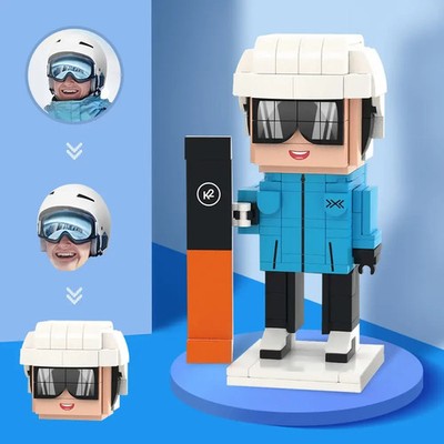 Custom Snowboarding Figurine from Photo | Personalized Winter Gift