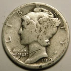 1919 P Mercury Dime  Actual Coin Pictured- Not Cleaned, Dipped or Polished"
