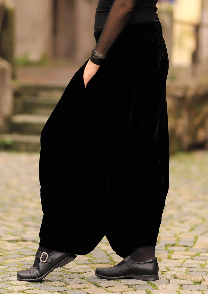 GRIZAS - Lagenlook HAREMS HOSE SAMT Gr 42 bis 52 - schwarz - Bild 3 von 4