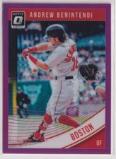 2018 Donruss Optic Variations Purple #135 Andrew Benintendi