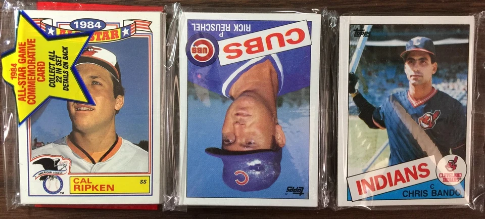 1985 TOPPS Rack Pack DAVE STIEB, Jeff, REARDON, Rob GRICH, Cliff JOHNSON Showing - Image 2 of 4