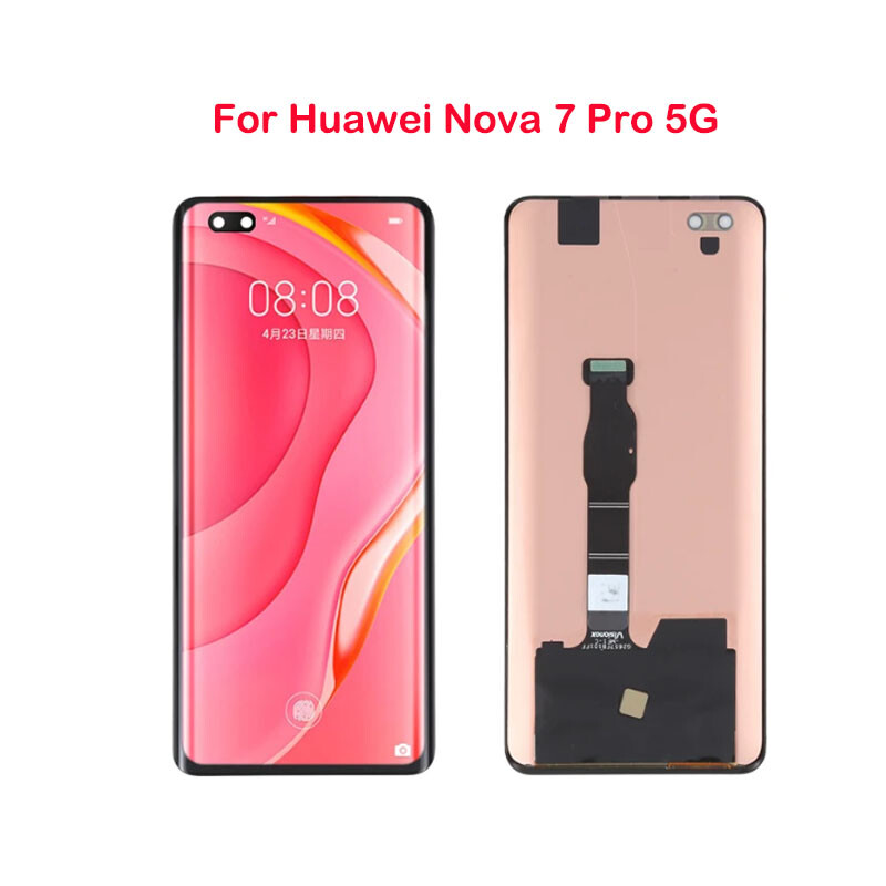 Cadorabo Pellicola Protettiva copertura completa compatibile con Huawei Nova 7 5G in TRASPARENTE con NERO - Vetro di protezione del display ( Tempered) con durezza 9H con compatibilità 3D touch