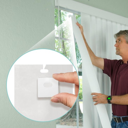 Vertical Blind Repair Tabs 10 Sets, Clear Tabs for Repair Vertical Blind Total - Picture 11 of 12