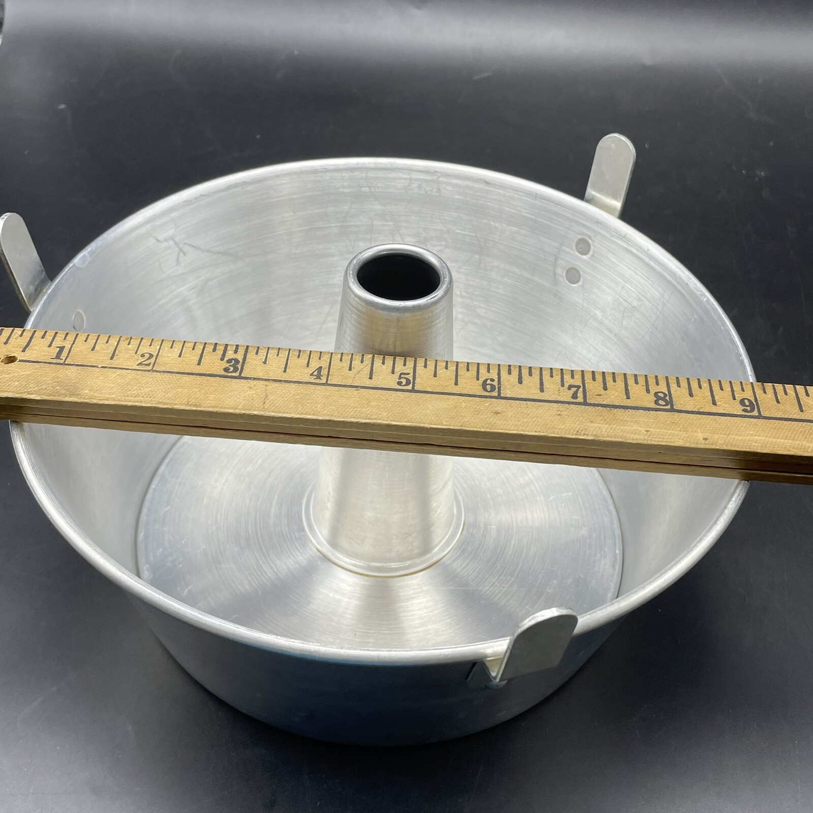 MIRRO Angel Food Cake Pan 9" x 3.5” Aluminum 5533M USA 2 Pieces USA