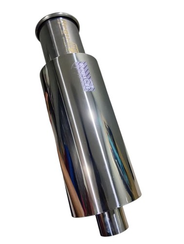 Universal Regu 06&R Exhaust MUFFLER Body Length 11 Inlet 2.5 Outlet 3.5'' SS304 - Foto 7 di 10