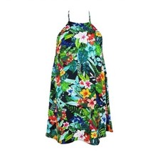 Show Me Your Mumu Katy Sleeveless Tropical Halter Neck Mini Dress Size M