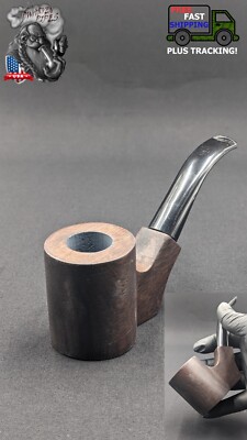 5'' Inch Wood Tobacco Sherlock Smoking Pipe +5 Screens 1 Felt Bag WD02