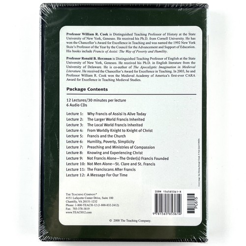 The Great Course: Francis of Assisi CD + Guidebook - Bild 2 von 3
