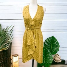 BHLDN | Quillaree Tethered Dots Dress Yellow Size 2 NWOT