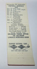 Matches Matchbook Cover 1970 University of Nebraska Football Schedule Lincoln NE — photo 3