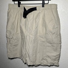 Men  s Timberland Swim Trunks Cargo Shorts Size XL RN36643 Beige